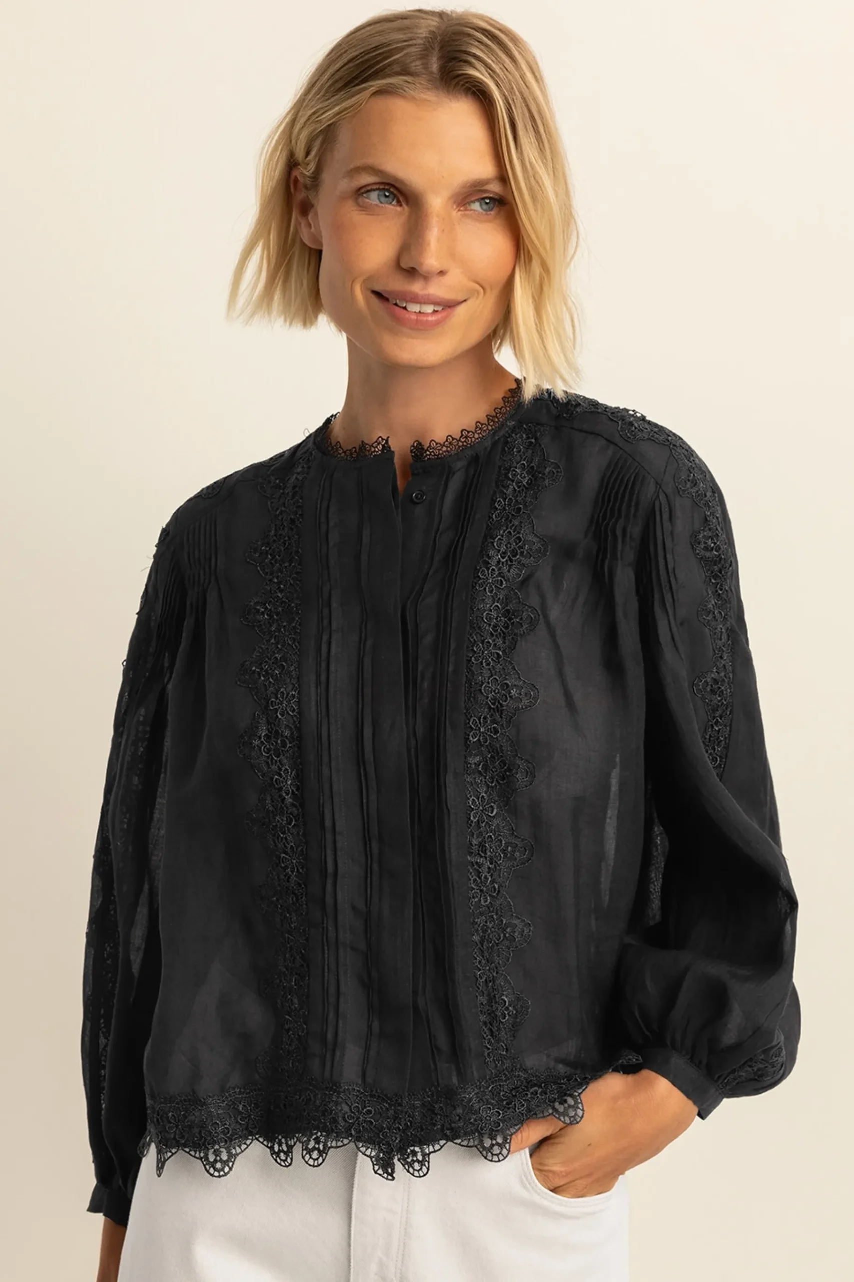 Expresso Blouses^Blouse ZWART