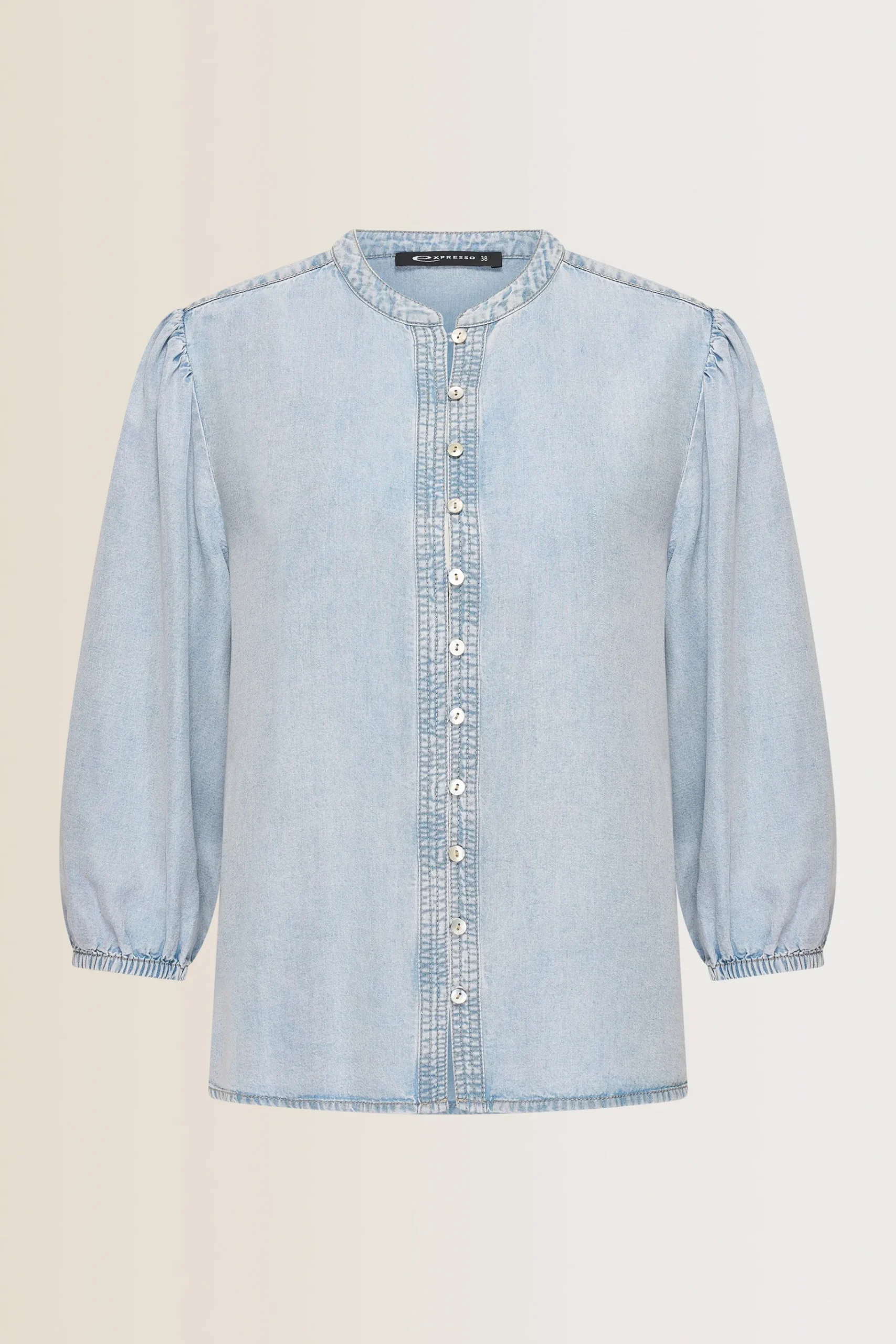 Expresso Blouses^Blouse LIGHT BLUE DENIM
