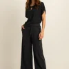Expresso Broeken^Broek ZWART