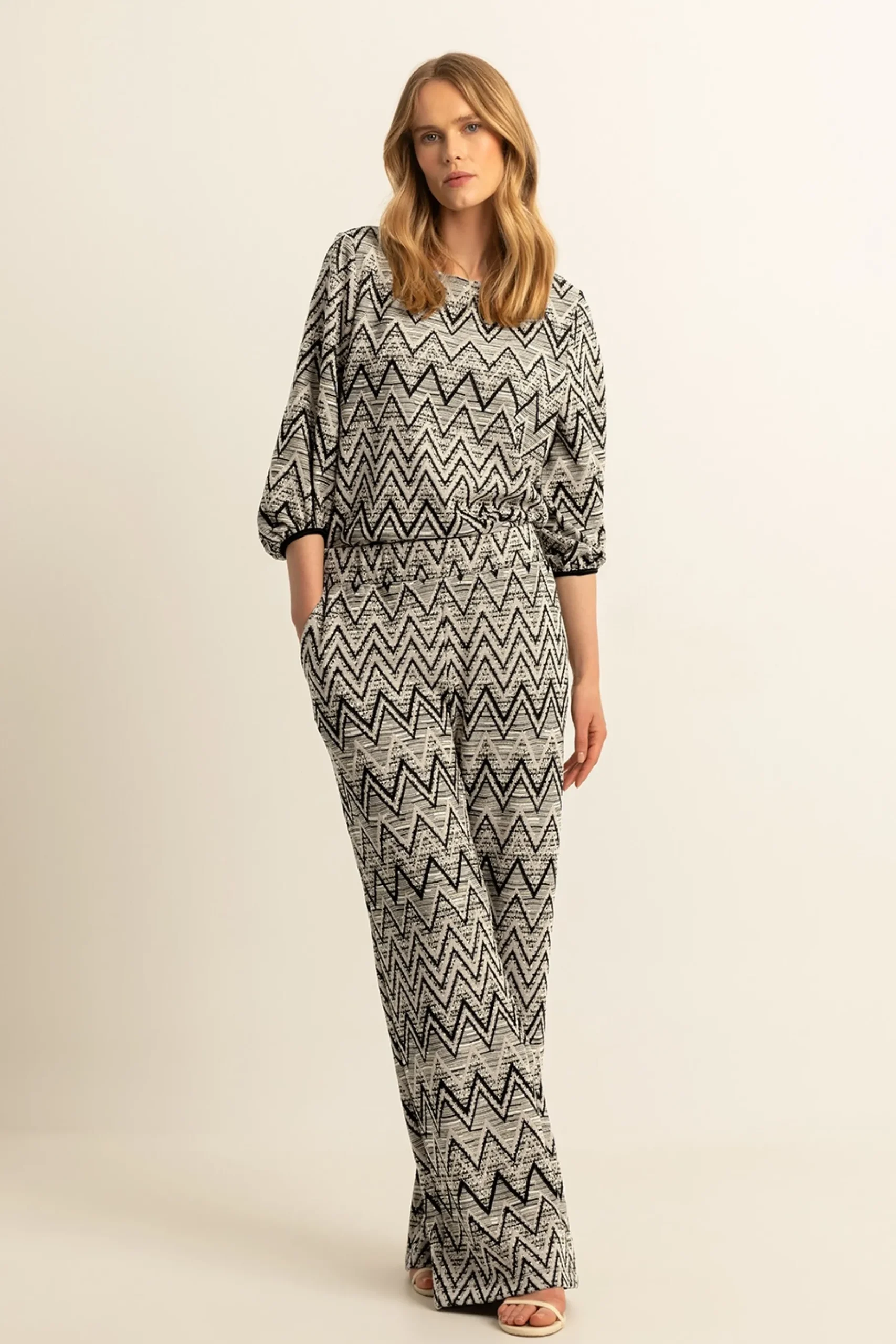 Expresso Broeken^Broek ZWART