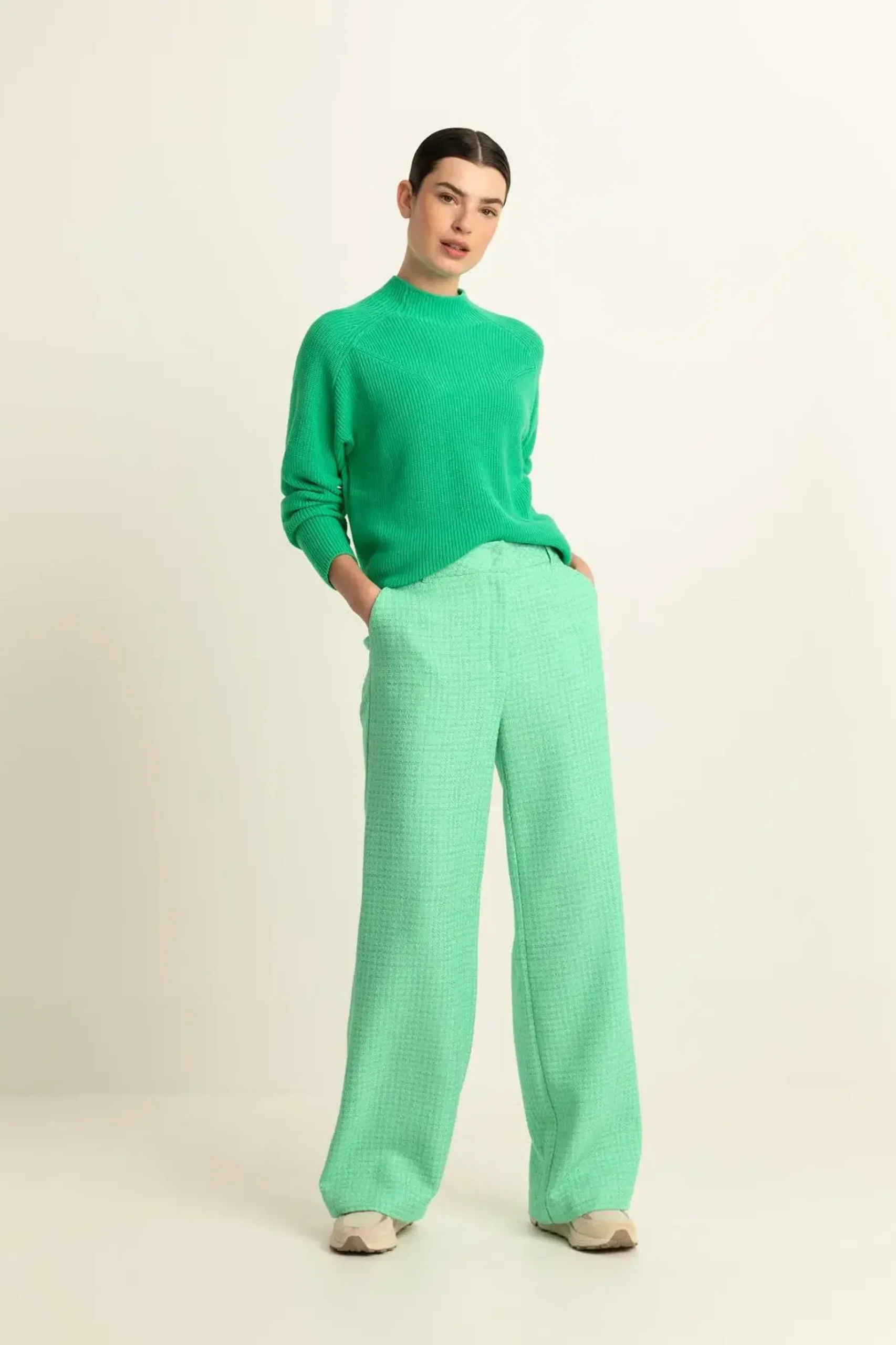 Expresso Broeken^Broek APPELGROEN