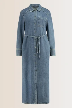 Expresso Jurken^Jurk MID BLUE DENIM