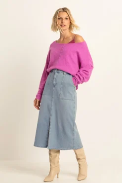 Expresso Rokken^Rok LIGHT BLUE DENIM