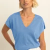 Expresso Tops^Top MIDDEN BLAUW