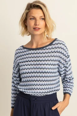 Expresso Truien | Knitwear^Trui MIDDEN BLAUW