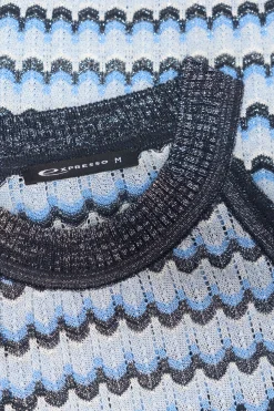 Expresso Tops^Trui MIDDEN BLAUW